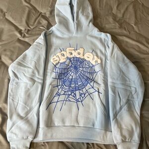 SP5DER WEB HOODIE SKY BLUE